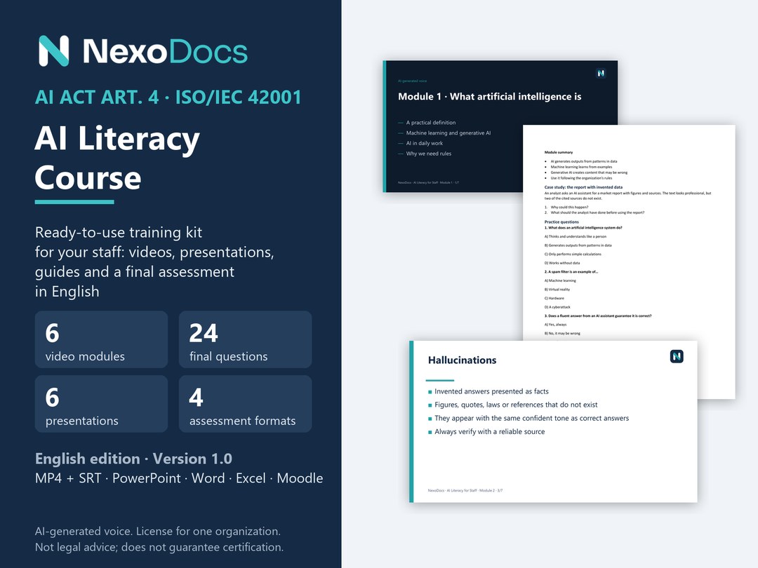 AI literacy course cover