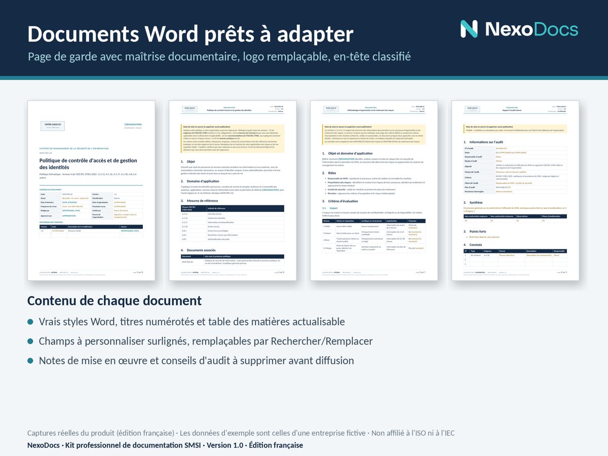 Modèle de politique sous Word