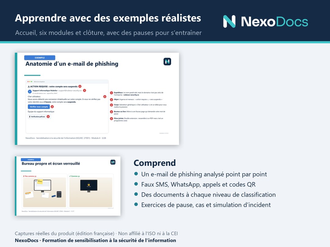 Diapositives des modules