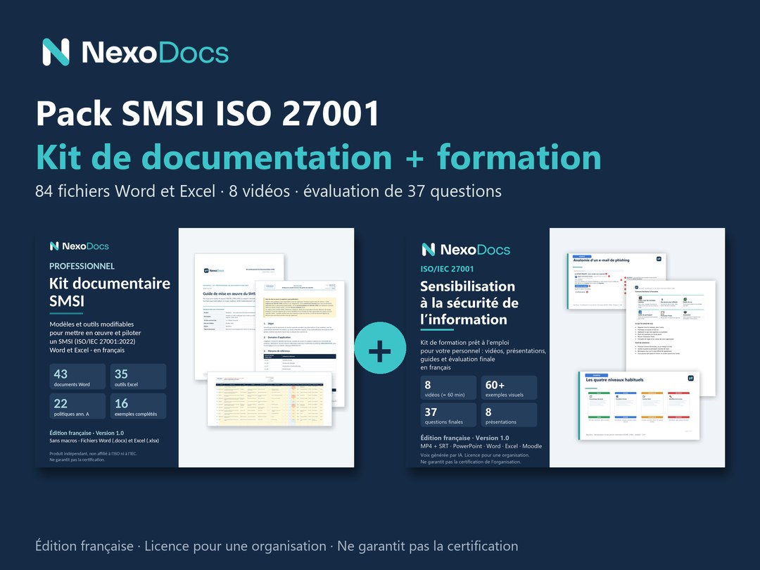 Pack kit SMSI et formation de sensibilisation