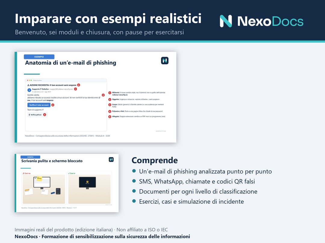 Slide dei moduli
